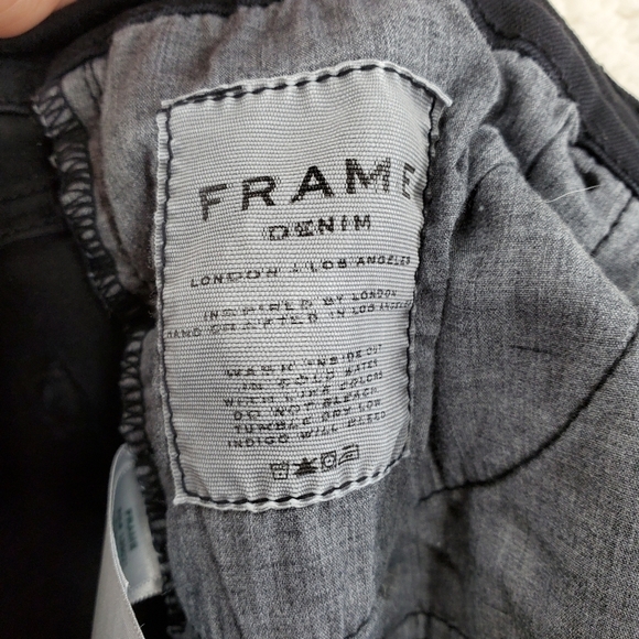 Frame Denim Skinny Jeans Womens 28 (27x28.5) Black Distressed Ankle Grunge - Picture 13 of 15